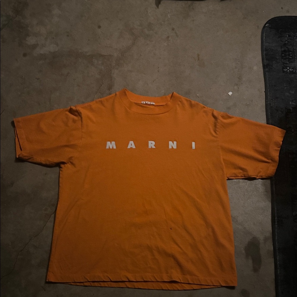 Marni Bold Orange Short Sleeve Tee